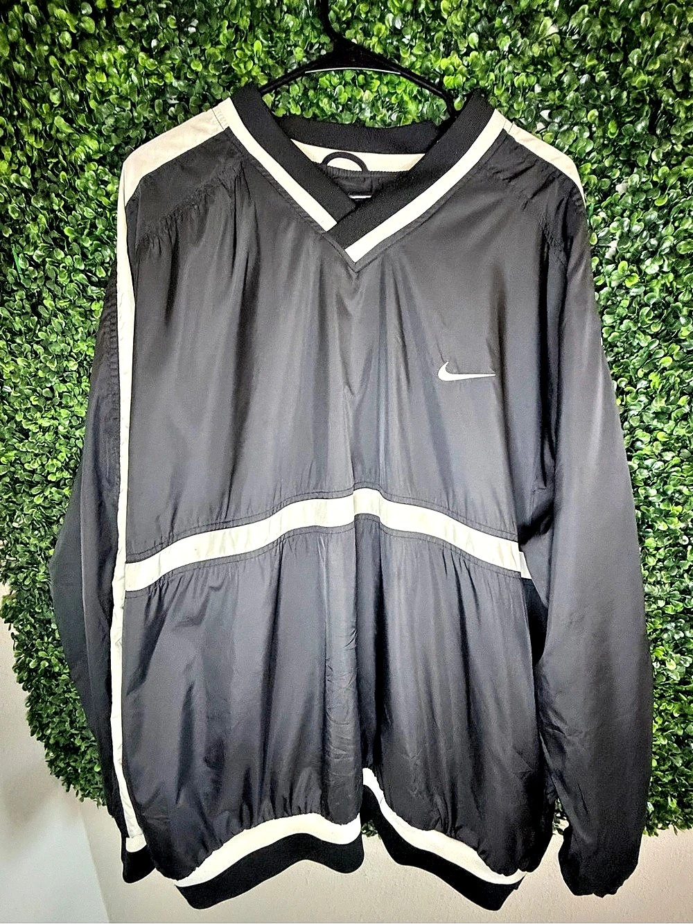 Nike Men's Color Block Windbreaker Black & White XXL